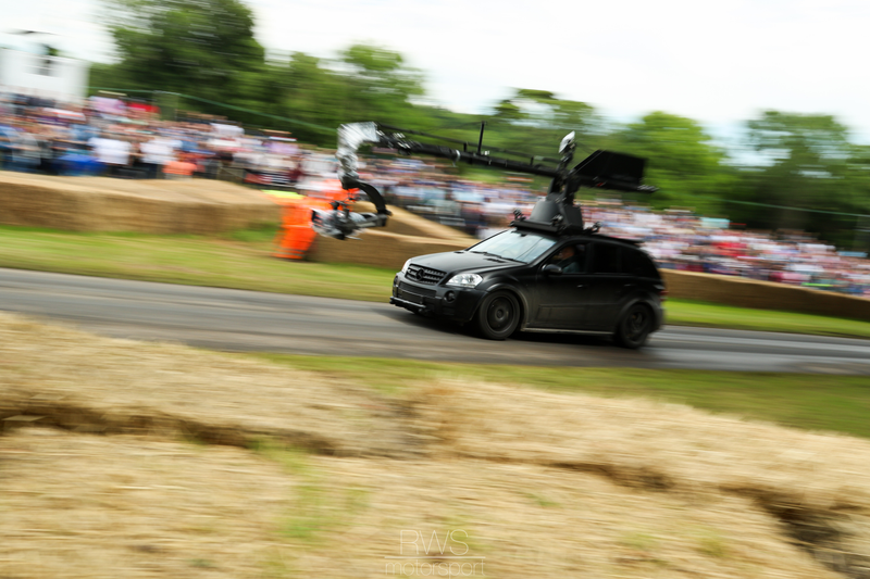 For the first time this year, Goodwood were chasing a select few cars up the hill with this ML63 AMG Russian arm. Look forward to seeing the results.
